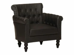 vidaxl Sillón de cuero auténtico de cabra