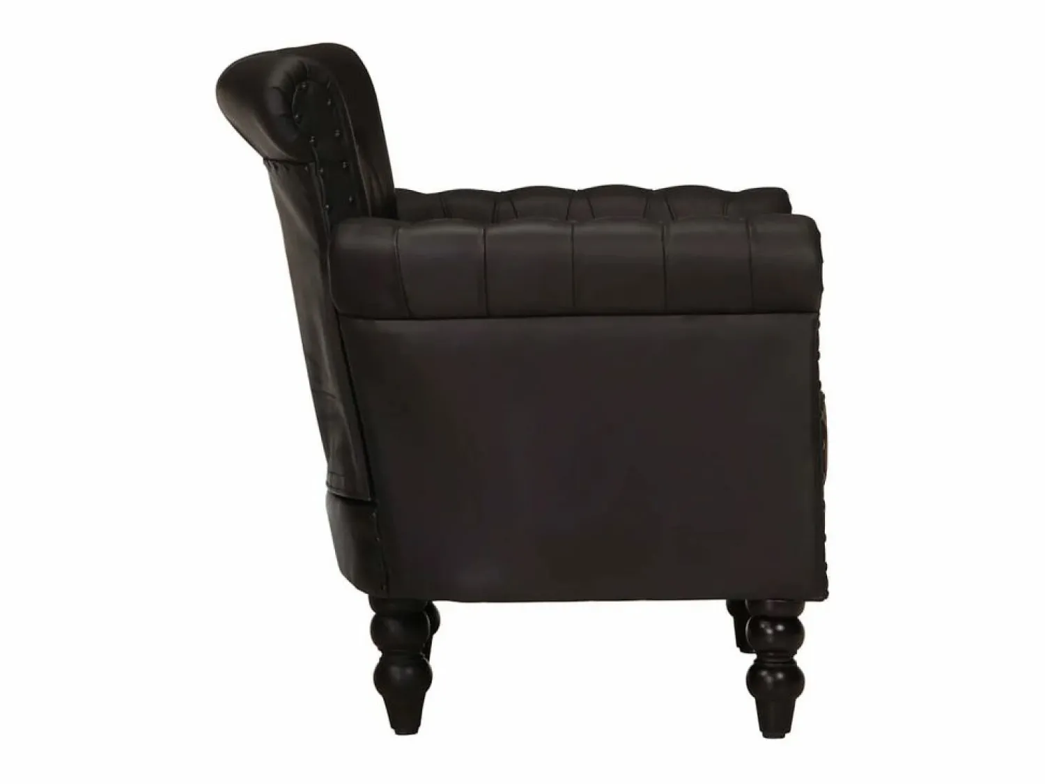 vidaxl Sillón de cuero auténtico de cabra