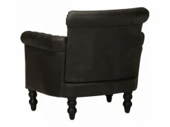 Clicnbuy Sillón de cuero auténtico de cabra