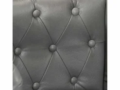 vidaxl Sillón de cuero auténtico Gris