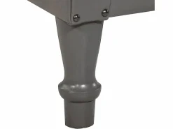 vidaxl Sillón de cuero auténtico Gris