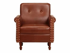 Sale Sillón de cuero auténtico marrón Sillón De Piel