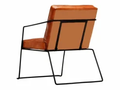 Sale vidaxl Sillón de cuero auténtico marrón canela Marru00f3n