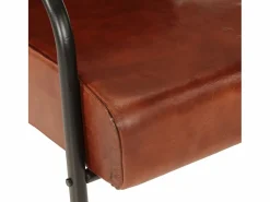 vidaxl Sillón de cuero auténtico marrón