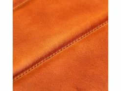 Clicnbuy Sillón de cuero auténtico marrón canela Marru00f3n