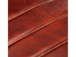 vidaxl Sillón de cuero auténtico marrón oscuro