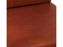 Clicnbuy Sillón de cuero auténtico marrón
