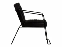 Outlet Clicnbuy Sillón de cuero auténtico Negro