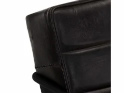 Outlet Clicnbuy Sillón de cuero auténtico Negro
