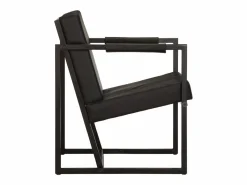 Online Clicnbuy Sillón de cuero auténtico Negro