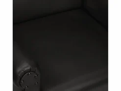 Outlet Clicnbuy Sillón de cuero auténtico Negro