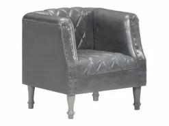 Hot Sillón de cuero de cabra auténtico Sillón De Piel