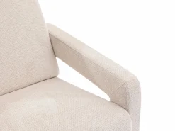 Vente-unique Sillón de diseño en tela texturizada color ISPARTA