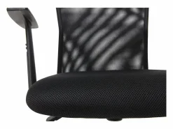 Discount Miliboo Sillón de escritorio diseño malla negra PLUZ Negro