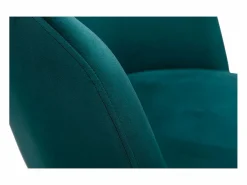 Clearance Miliboo Sillón de escritorio terciopelo petróleo VANITY Azul