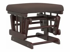 Outlet vidaxl Sillón de lactancia con taburete tela marrón Marru00f3n