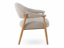Sillón de madera de roble tapizado en Sillón|Sillón Escandinavo