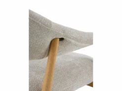 Sillón de madera de roble tapizado en Sillón|Sillón Escandinavo