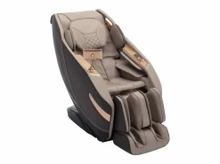 Vente-unique Sillón de masaje de imitación cuero, sistema de gravedad cero, gris, MOWATA