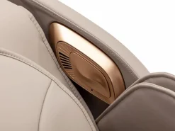 Vente-unique Sillón de masaje de imitación cuero, sistema de gravedad cero, gris, MOWATA