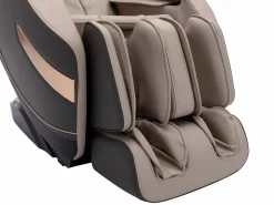 Vente-unique Sillón de masaje de imitación cuero, sistema de gravedad cero, gris, MOWATA