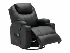 Hot Sillón de masaje de piel sintética - - SILVANO - acupresión y vibraciones Sillón De Masaje
