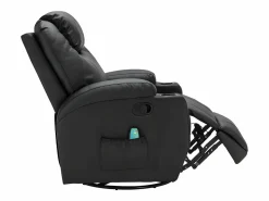 Hot Sillón de masaje de piel sintética - - SILVANO - acupresión y vibraciones Sillón De Masaje