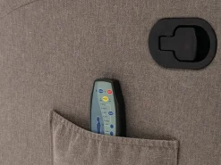 Vente-unique Sillón de masaje de tela - - SILVANO - golpeteos y vibraciones
