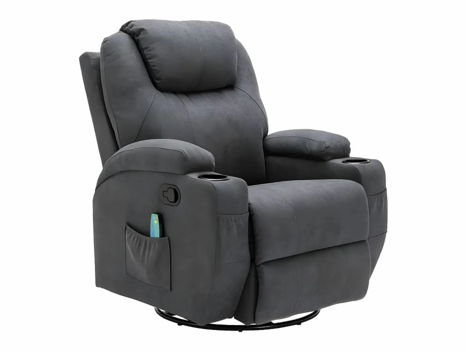 Vente-unique Sillón de masaje de tela - - SILVANO - acupresión y vibraciones
