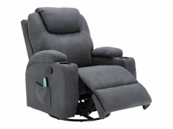 Vente-unique Sillón de masaje de tela - - SILVANO - acupresión y vibraciones
