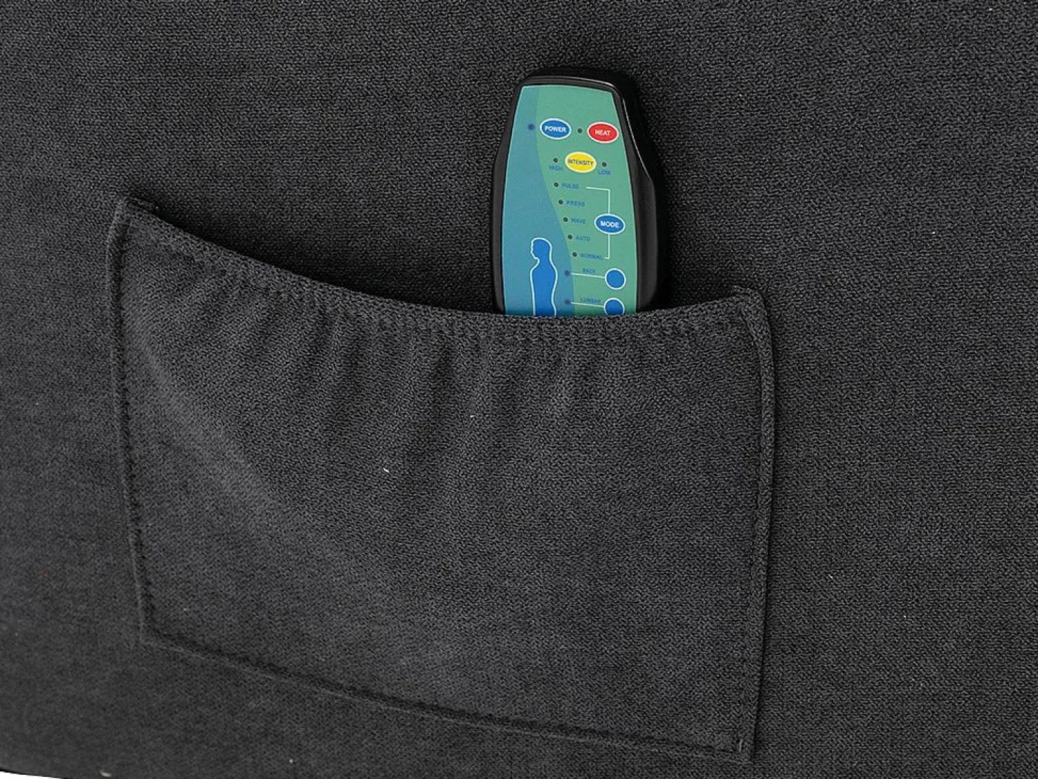Vente-unique Sillón de masaje de tela - - SILVANO - acupresión y vibraciones