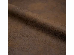 Rendez-Vous Déco Sillón de microfibra marrón antiguo - Club