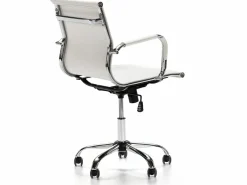 Hot VS Venta-stock Sillón de Oficina Croma reclinable , Piel sintética, Altura Ajustable Blanco