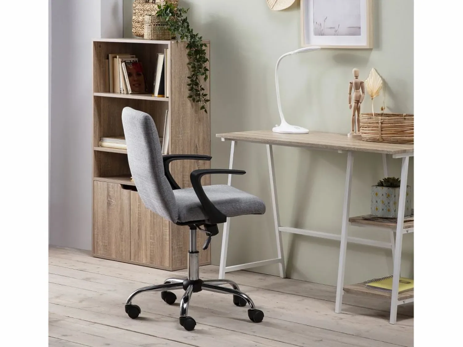 Best Sillón de Oficina elevable Teo tapizado con Tela, Color Silla De Oficina