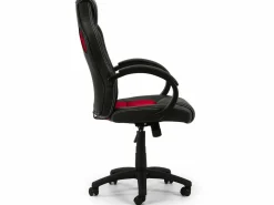 Discount VS Venta-stock Sillón de Oficina elevable y reclinable Hamilton, Color Negro/ Rojo