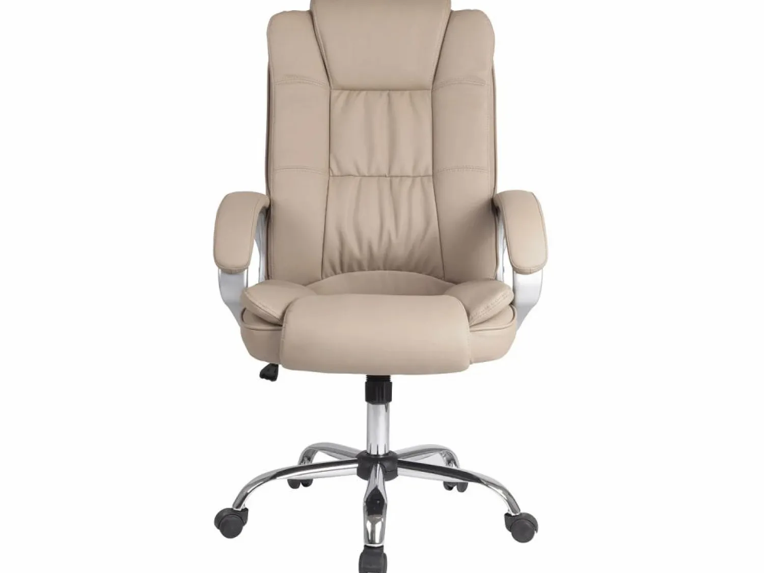 Best Sillón de Oficina Karen elevable y reclinable, Piel sintética, Color Taupe Silla De Oficina