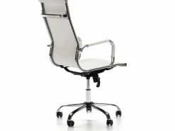 VS Venta-stock Sillón de Oficina Londres reclinable , Piel sintética, Altura Ajustable