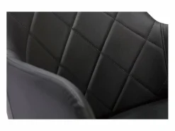 Best Sillón de oficina moderno negro con madera oscura SANDRO Silla De Escritorio