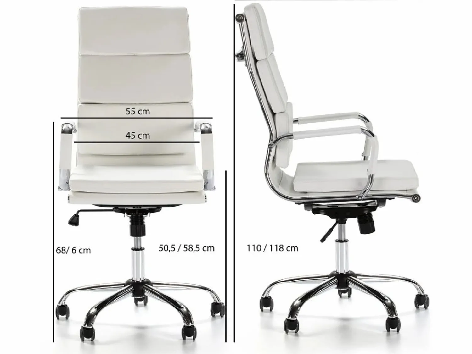 Hot Sillón de Oficina Morgan reclinable , Piel sintética, Altura Ajustable Silla De Oficina