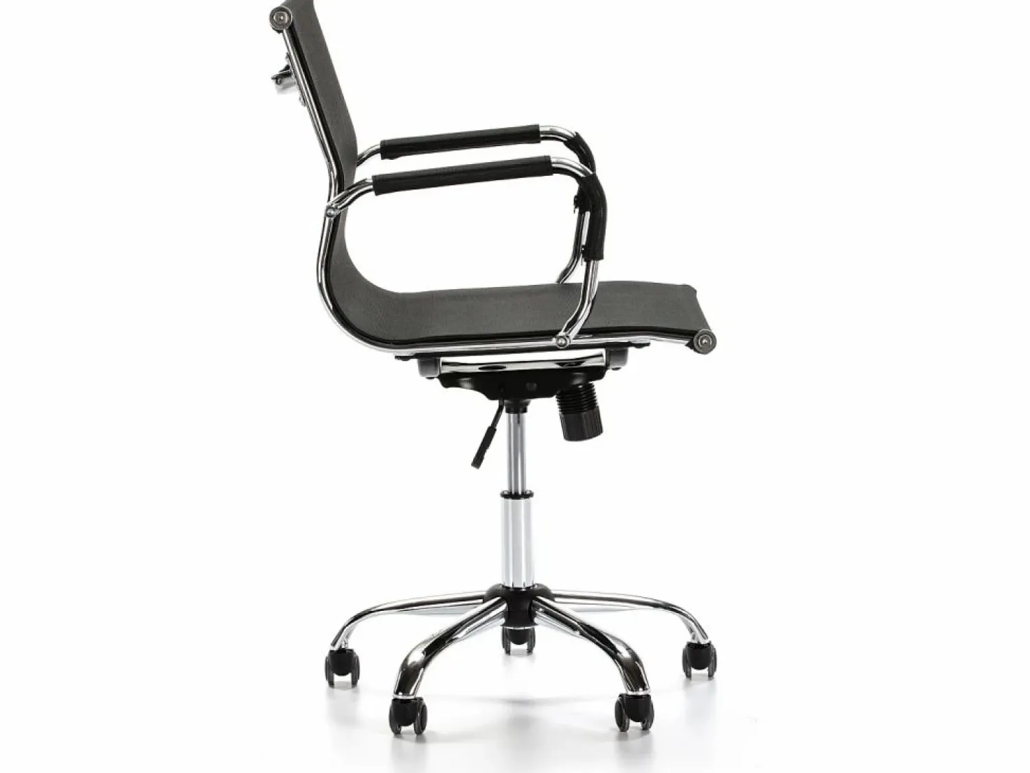 New VS Venta-stock Sillón de Oficina Oxford reclinable, Tejido Transpirable, Altura Ajustable Negro