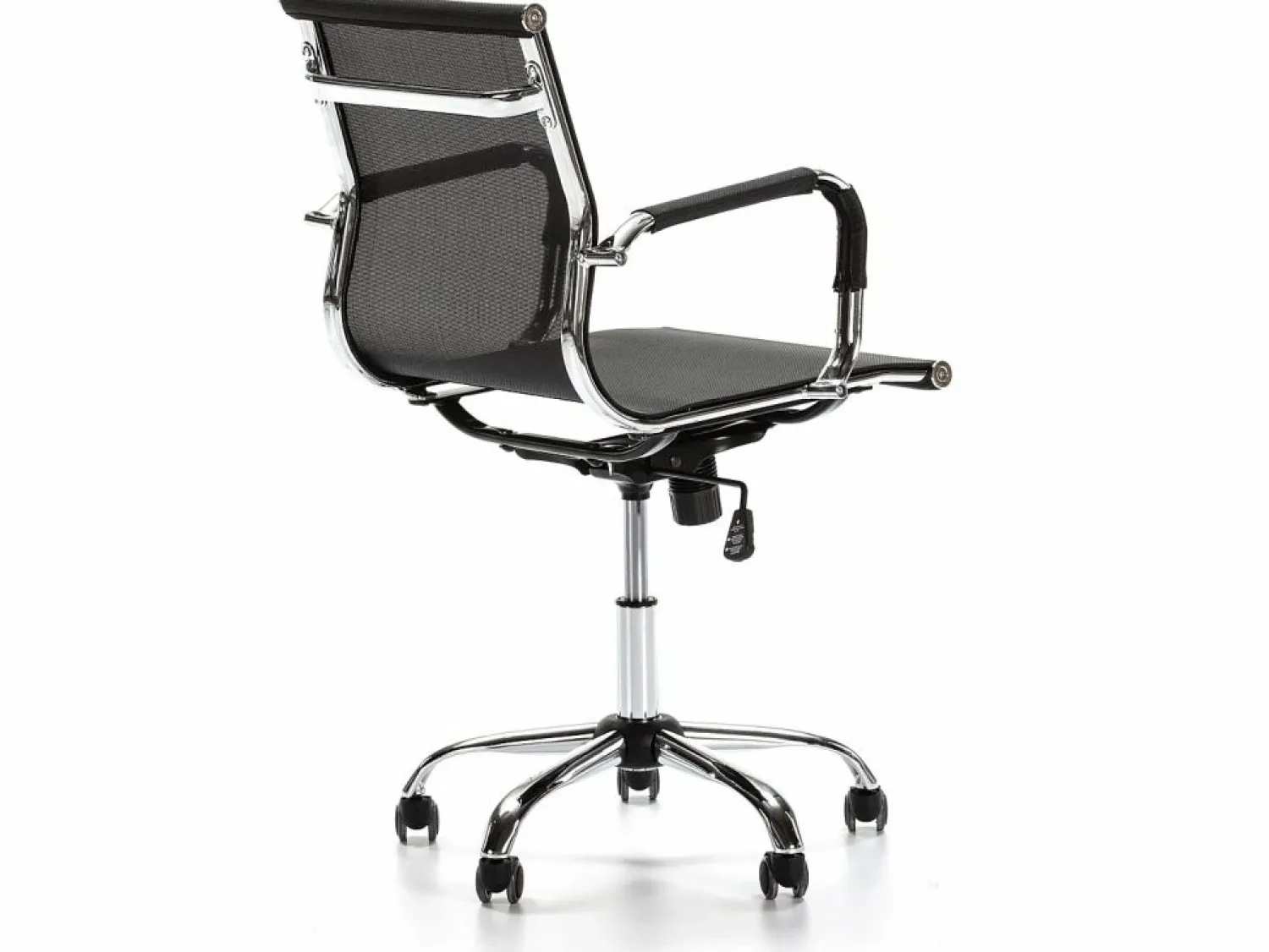 New VS Venta-stock Sillón de Oficina Oxford reclinable, Tejido Transpirable, Altura Ajustable Negro