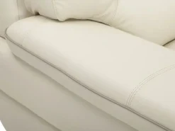 LINEA SOFA Sillón de piel de becerro en blanco THIBAULT