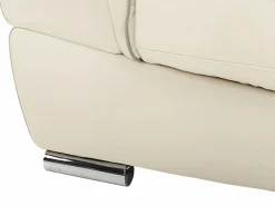 LINEA SOFA Sillón de piel de becerro en blanco THIBAULT