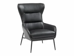 Clearance Sillón de piel de búfalo estilo contemporáneo DINNIA Sillón De Piel