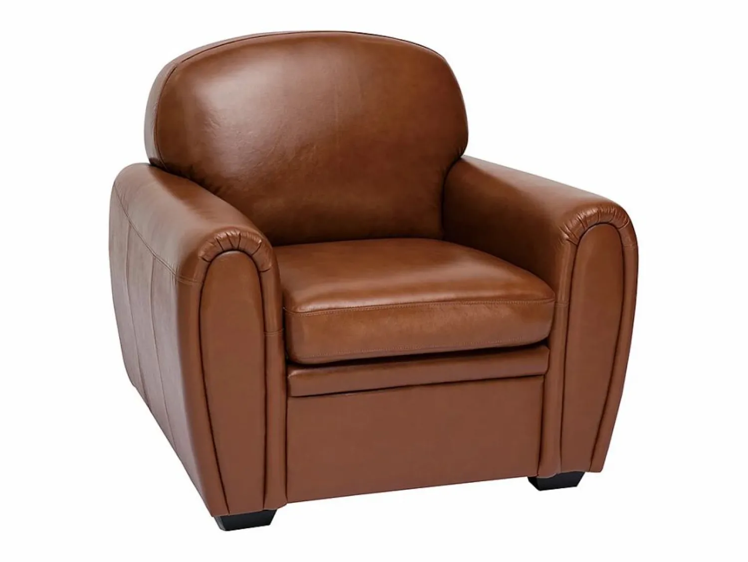 Best Sillón de piel vintage marrón CLUB Sillón Club