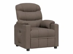 Sillón de relax | Silla | Sillón reclinable eléctrico tela gris taupé SHL7288