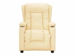 Sillón de relax | Silla | Sillón reclinable eléctrico de cuero sintético SHL5987 Crema
