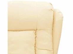 Sillón de relax | Silla | Sillón reclinable eléctrico de cuero sintético SHL5987 Crema