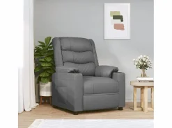 Clearance Sillón de relax | Silla | Sillón reclinable eléctrico de cuero sintético SHL8075 Gris