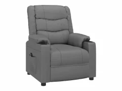 Clearance Sillón de relax | Silla | Sillón reclinable eléctrico de cuero sintético SHL8075 Gris